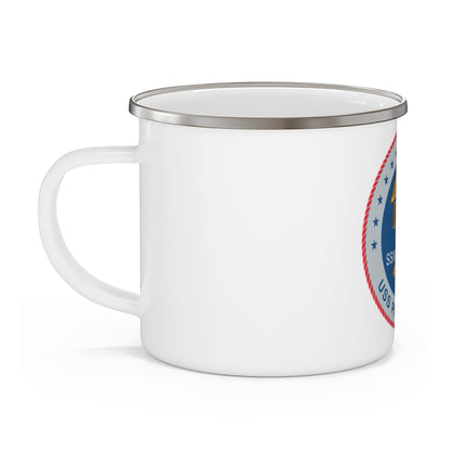 USS Philadelphia (U.S. Navy) Enamel Mug 12oz-12oz-The Sticker Space