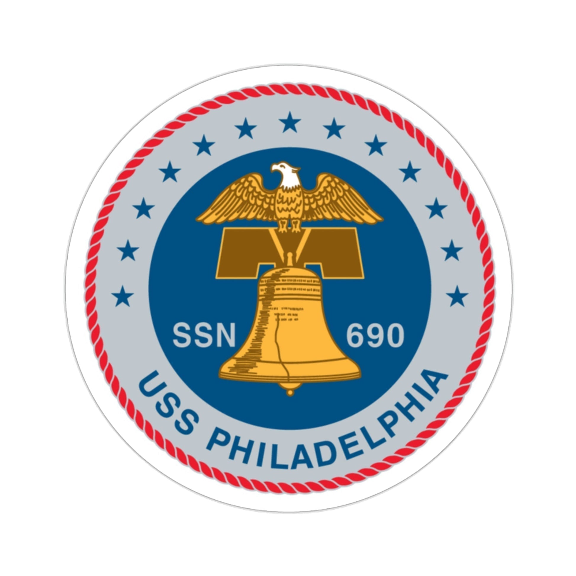 USS Philadelphia (U.S. Navy) STICKER Vinyl Die-Cut Decal-2 Inch-The Sticker Space