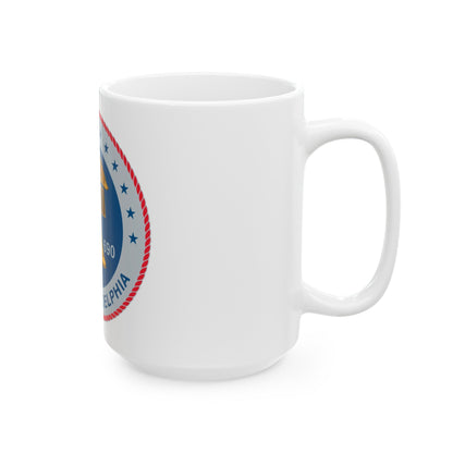 USS Philadelphia (U.S. Navy) White Coffee Mug-The Sticker Space