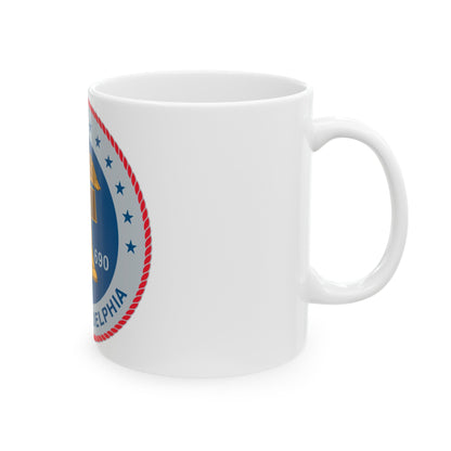 USS Philadelphia (U.S. Navy) White Coffee Mug-The Sticker Space