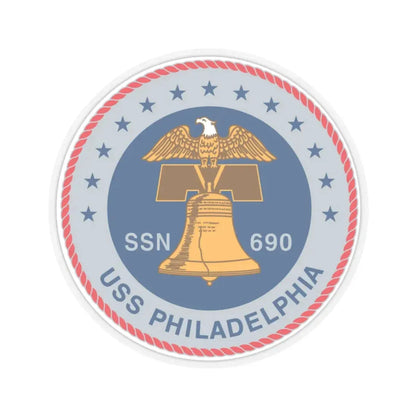 USS Philadelphia (U.S. Navy) STICKER Vinyl Kiss-Cut Decal 6 Inch Transparent - The Sticker Space