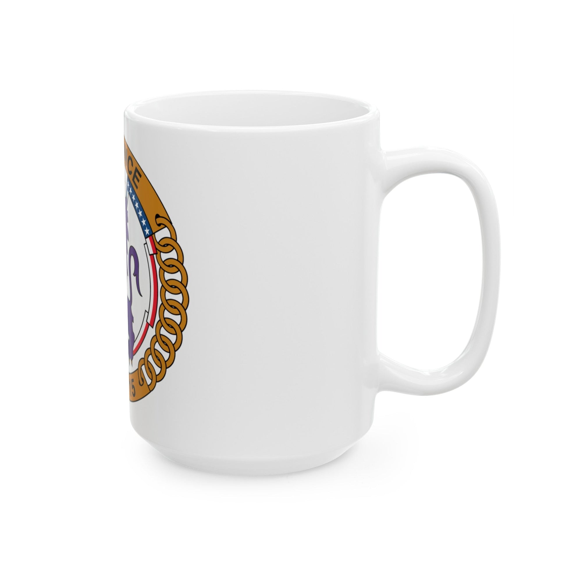 USS Ponce LPD 15 (U.S. Navy) White Coffee Mug-The Sticker Space