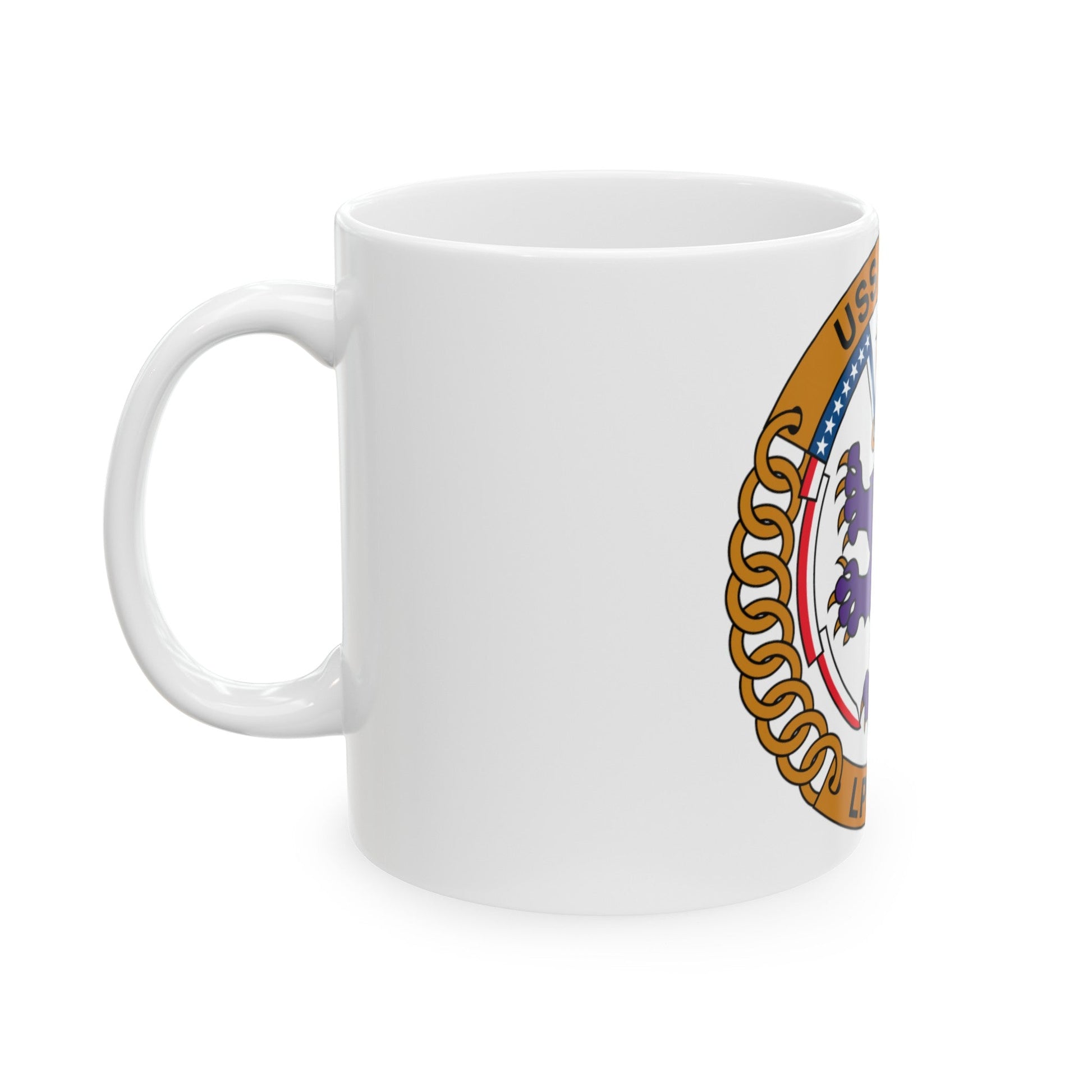 USS Ponce LPD 15 (U.S. Navy) White Coffee Mug-The Sticker Space