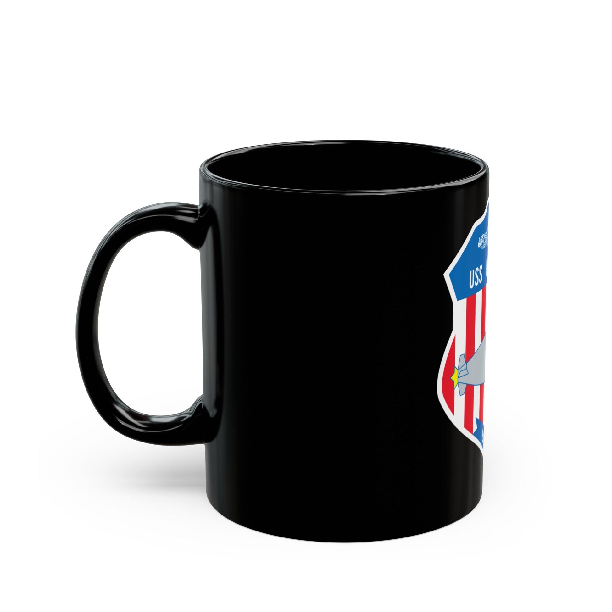 USS Portsmouth SSN 707 (U.S. Navy) Black Coffee Mug-The Sticker Space