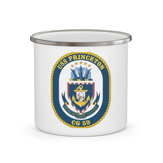 USS Princeton CG 59 Crest (U.S. Navy) Enamel Mug 12oz-12oz-The Sticker Space