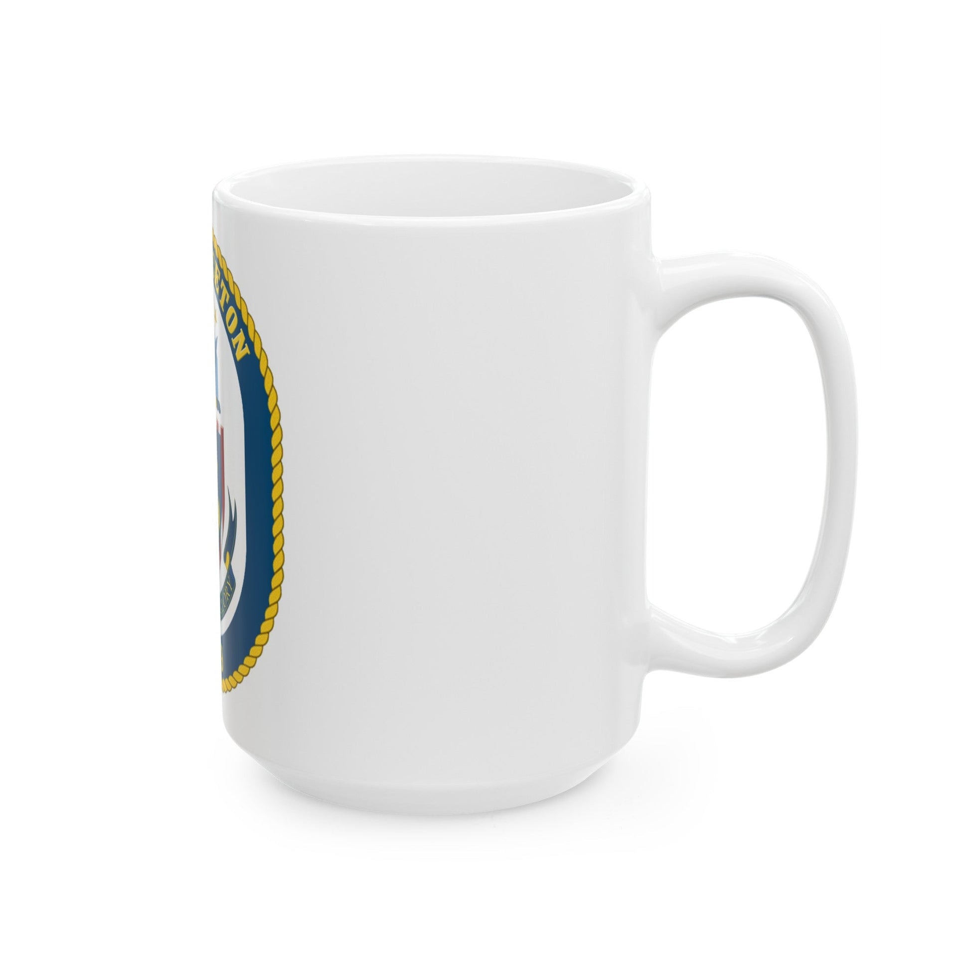 USS Princeton CG 59 Crest (U.S. Navy) White Coffee Mug-The Sticker Space