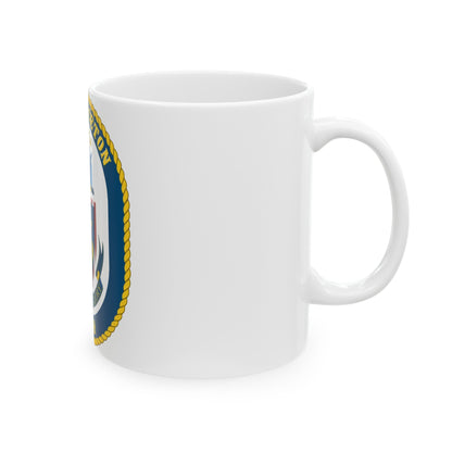 USS Princeton CG 59 Crest (U.S. Navy) White Coffee Mug-The Sticker Space
