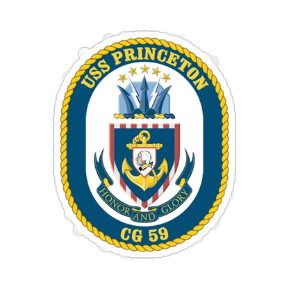 USS Princeton CG 59 Crest (U.S. Navy) STICKER Vinyl Die-Cut Decal 2 Inch - The Sticker Space