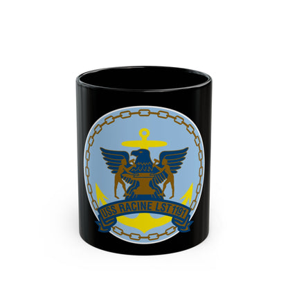 USS Racine LPT 1191 (U.S. Navy) Black Coffee Mug-11oz-The Sticker Space