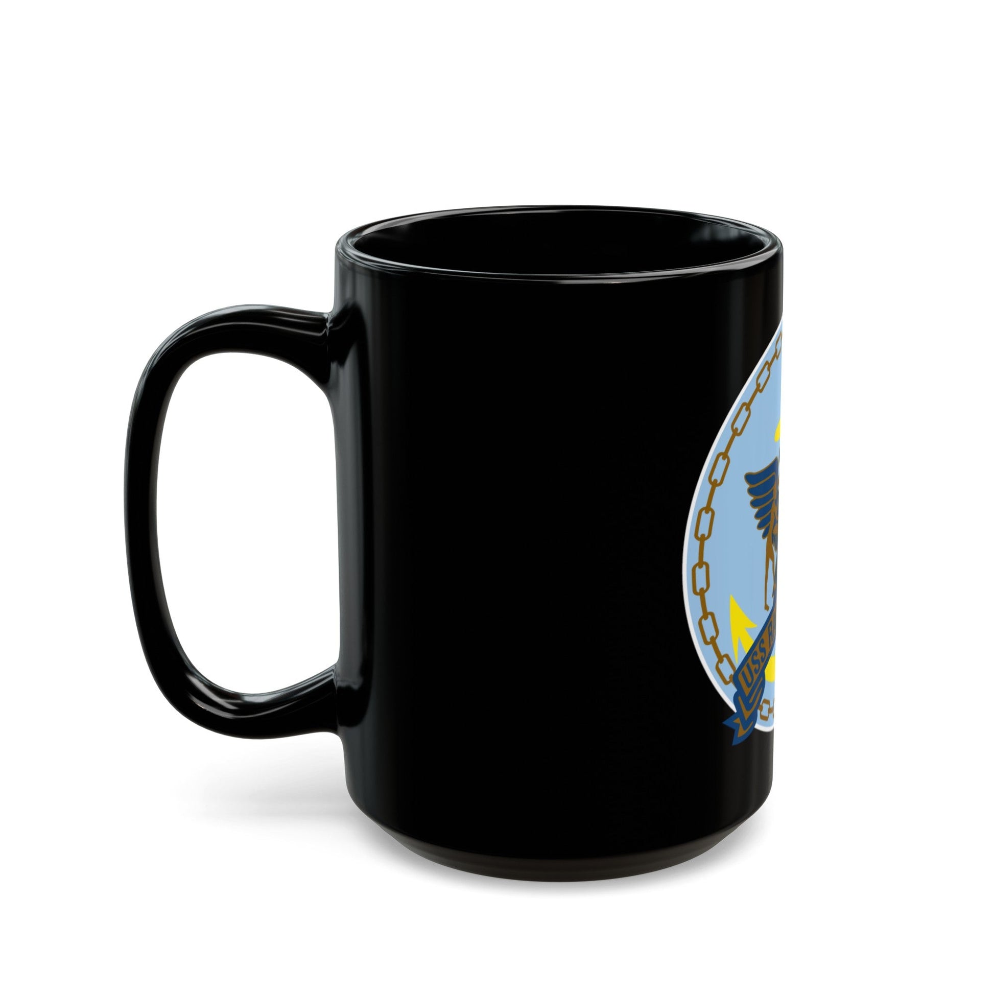 USS Racine LPT 1191 (U.S. Navy) Black Coffee Mug-The Sticker Space