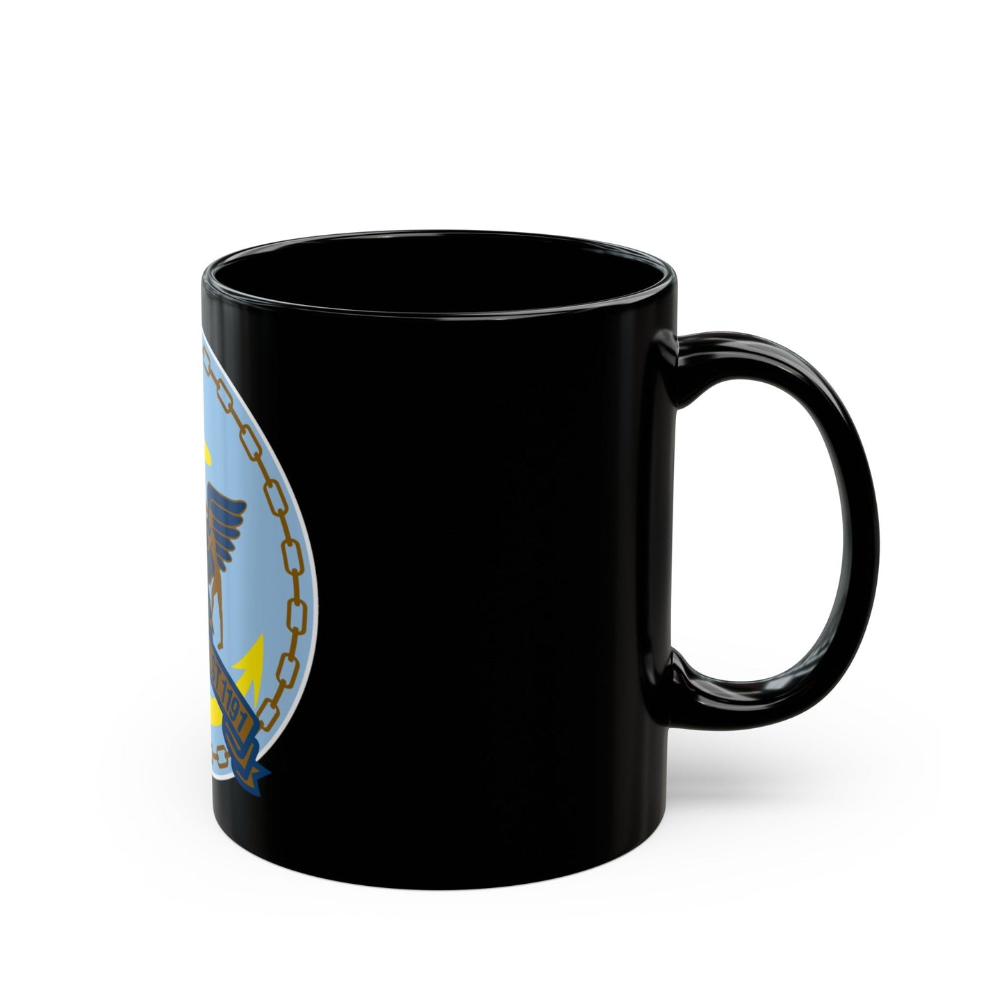 USS Racine LPT 1191 (U.S. Navy) Black Coffee Mug-The Sticker Space