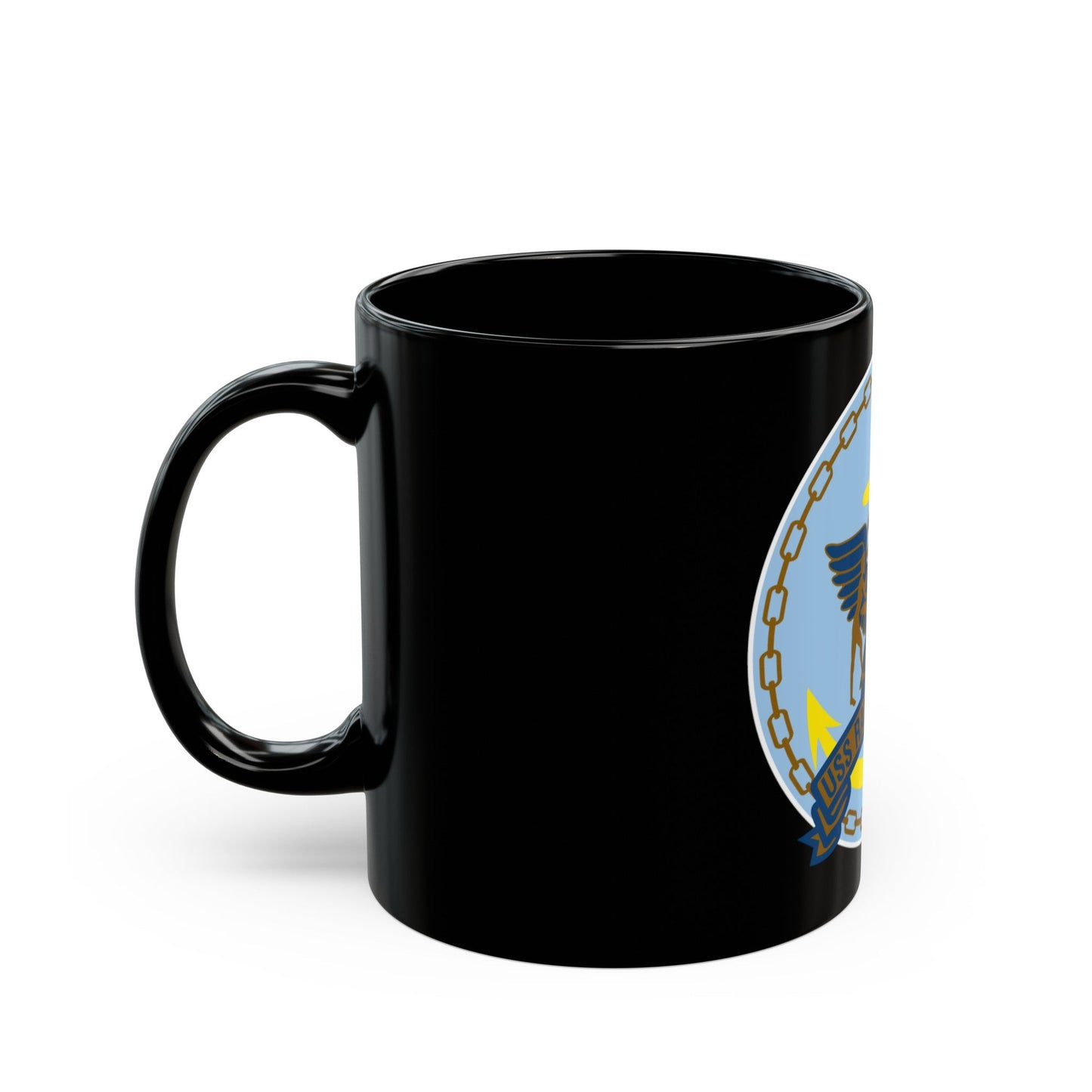 USS Racine LPT 1191 (U.S. Navy) Black Coffee Mug-The Sticker Space