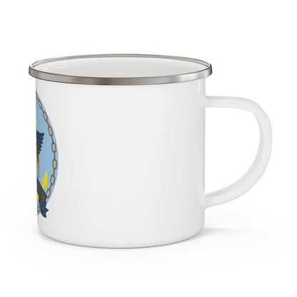 USS Racine LPT 1191 (U.S. Navy) Enamel Mug 12oz-12oz-The Sticker Space