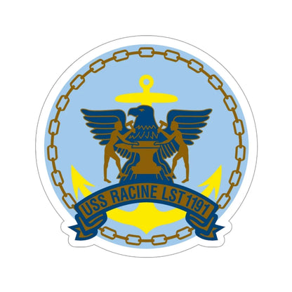 USS Racine LPT 1191 (U.S. Navy) STICKER Vinyl Die-Cut Decal 4 Inch - The Sticker Space