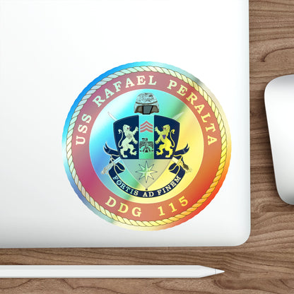 USS Rafael Peralta DDG 115 (U.S. Navy) Holographic STICKER Die-Cut Vinyl Decal-The Sticker Space