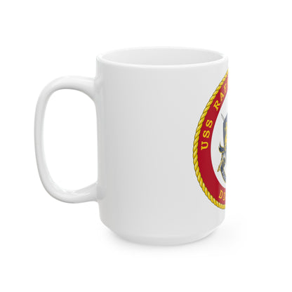 USS Rafael Peralta DDG 115 (U.S. Navy) White Coffee Mug-The Sticker Space