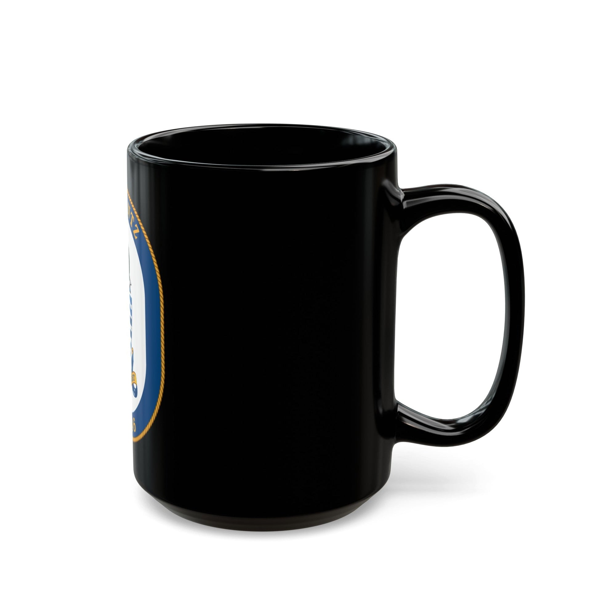 USS Rentz FFG 46 (U.S. Navy) Black Coffee Mug-The Sticker Space