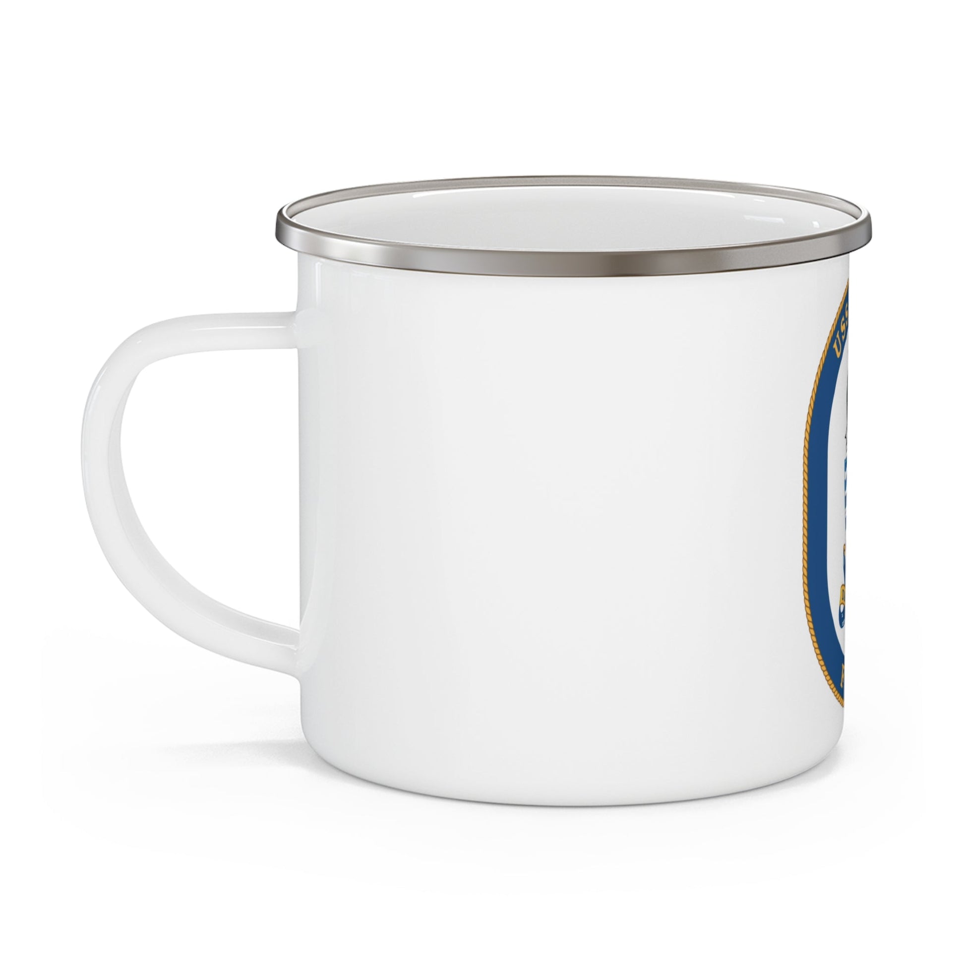 USS Rentz FFG 46 (U.S. Navy) Enamel Mug 12oz-12oz-The Sticker Space