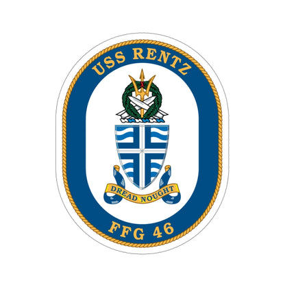 USS Rentz FFG 46 (U.S. Navy) STICKER Vinyl Die-Cut Decal-4 Inch-The Sticker Space