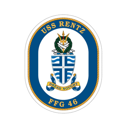 USS Rentz FFG 46 (U.S. Navy) STICKER Vinyl Die-Cut Decal-5 Inch-The Sticker Space