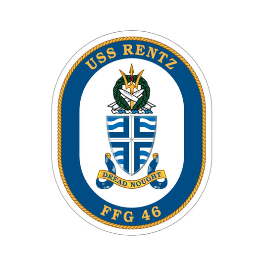 USS Rentz FFG 46 (U.S. Navy) STICKER Vinyl Die-Cut Decal-6 Inch-The Sticker Space