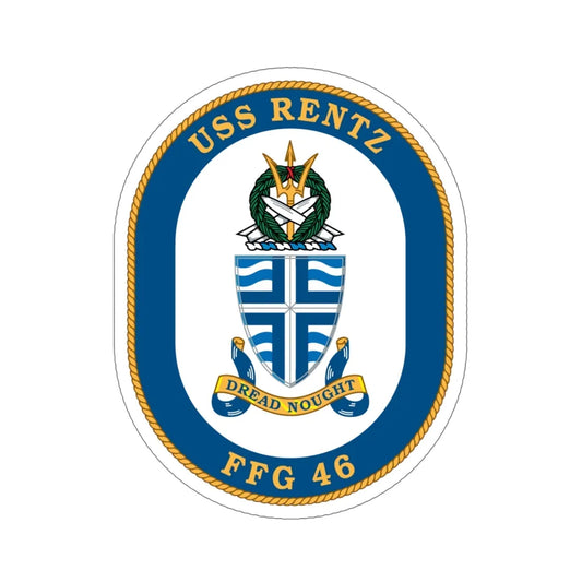 USS Rentz FFG 46 (U.S. Navy) STICKER Vinyl Die-Cut Decal 6 Inch - The Sticker Space