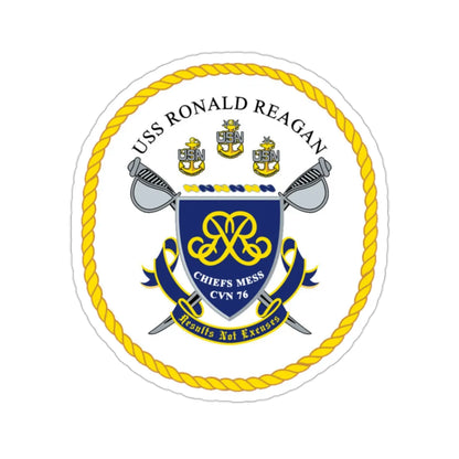 USS Ronald Reagan CVN 76 Chief (U.S. Navy) STICKER Vinyl Die-Cut Decal 2 Inch - The Sticker Space
