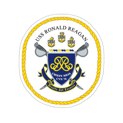 USS Ronald Reagan CVN 76 Chief (U.S. Navy) STICKER Vinyl Die-Cut Decal 4 Inch - The Sticker Space