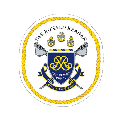 USS Ronald Reagan CVN 76 Chief (U.S. Navy) STICKER Vinyl Die-Cut Decal 5 Inch - The Sticker Space