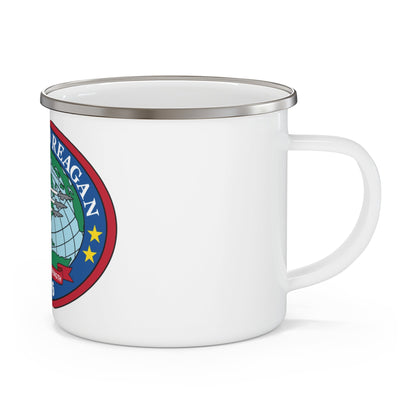 USS Ronald Reagan CVN 76 (U.S. Navy) Enamel Mug 12oz-12oz-The Sticker Space