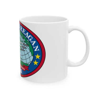 USS Ronald Reagan CVN 76 (U.S. Navy) White Coffee Mug-The Sticker Space