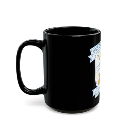 USS Sacramento Ready For Service (U.S. Navy) Black Coffee Mug-The Sticker Space