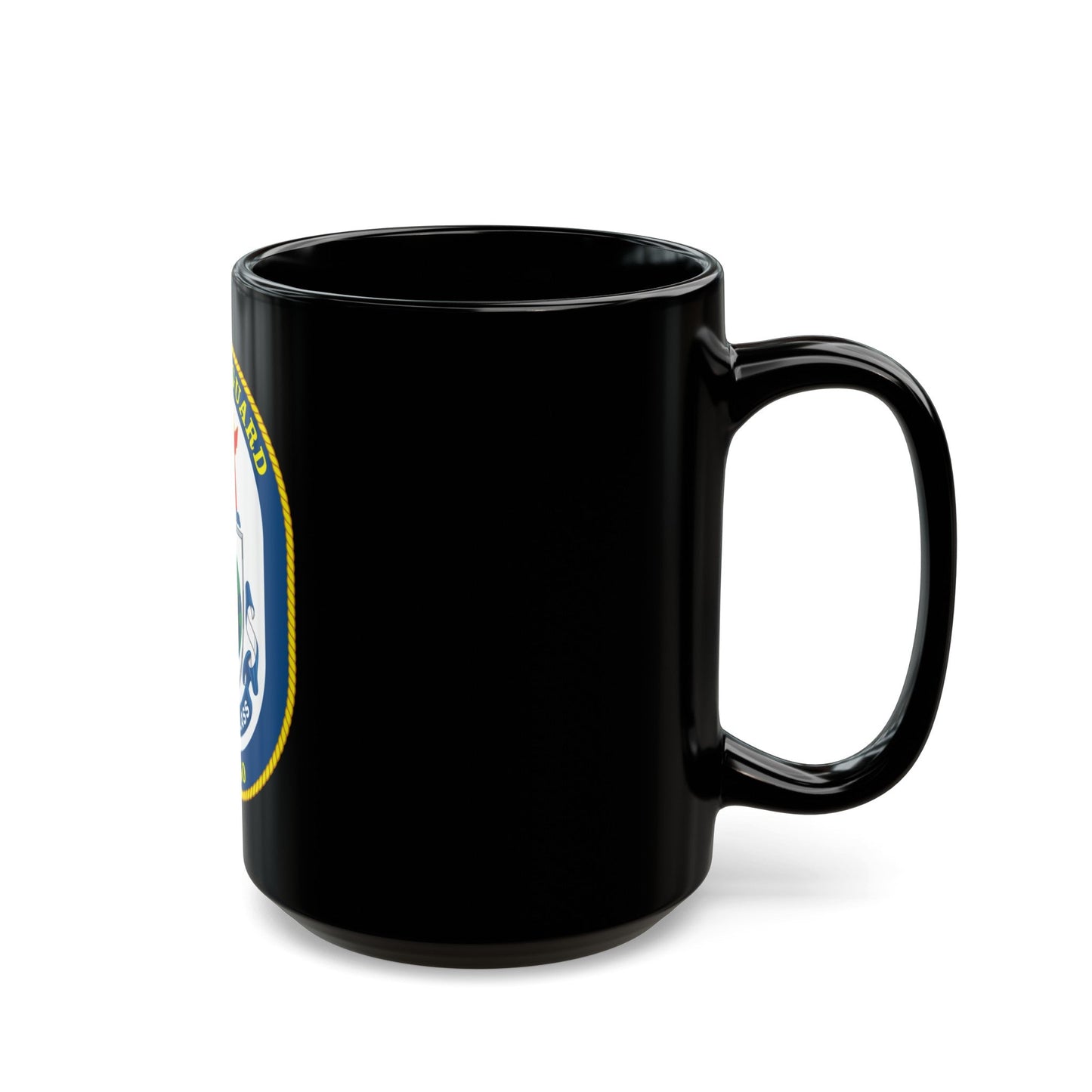 USS Safeguard ARS 50 (U.S. Navy) Black Coffee Mug-The Sticker Space