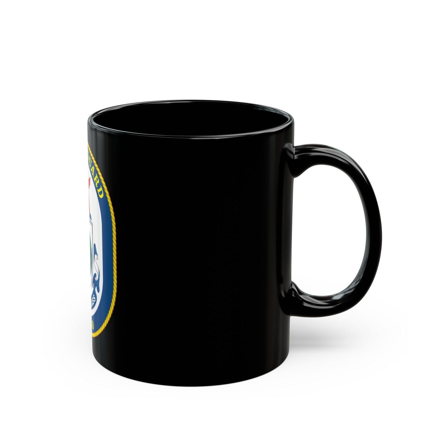USS Safeguard ARS 50 (U.S. Navy) Black Coffee Mug-The Sticker Space