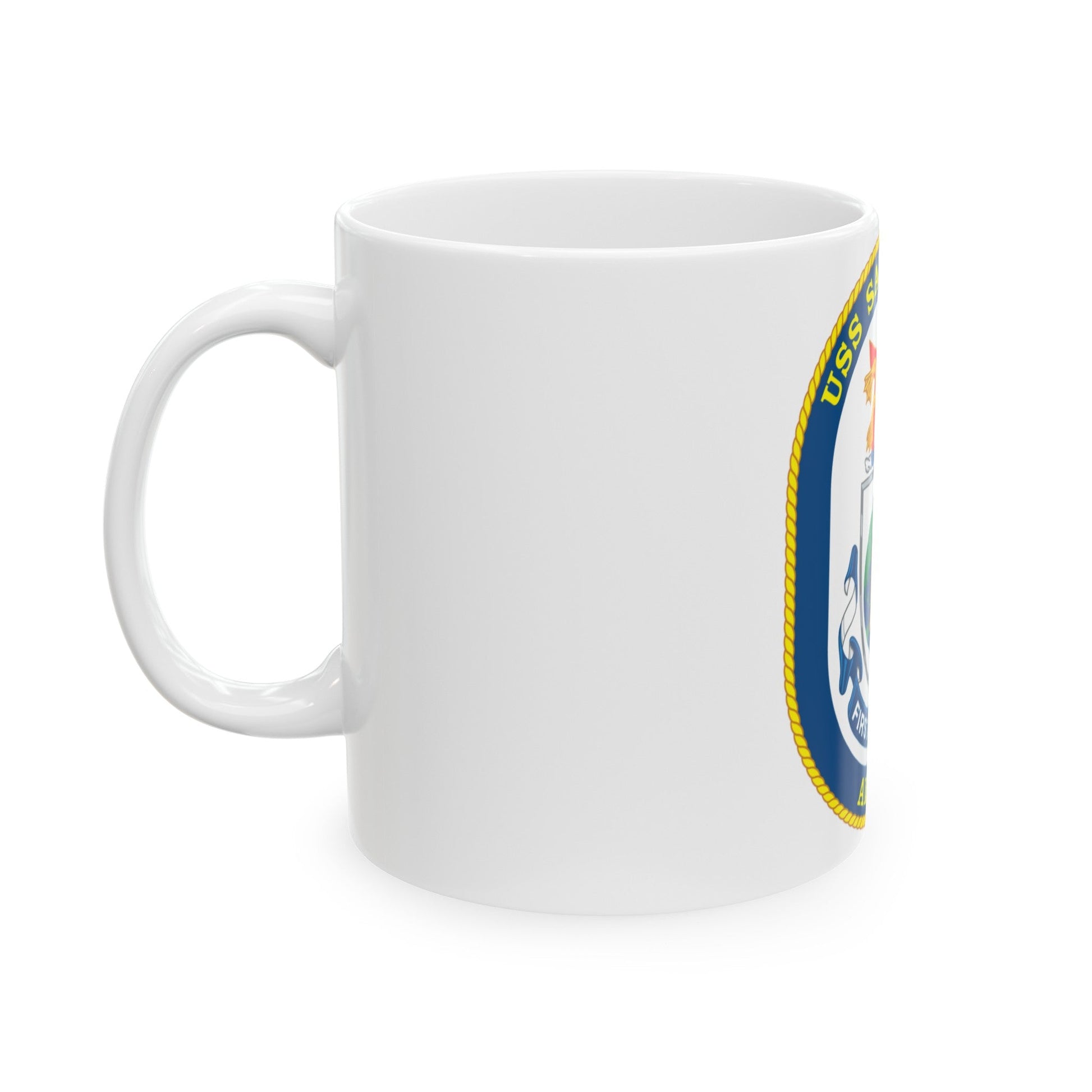 USS Safeguard ARS 50 (U.S. Navy) White Coffee Mug-The Sticker Space