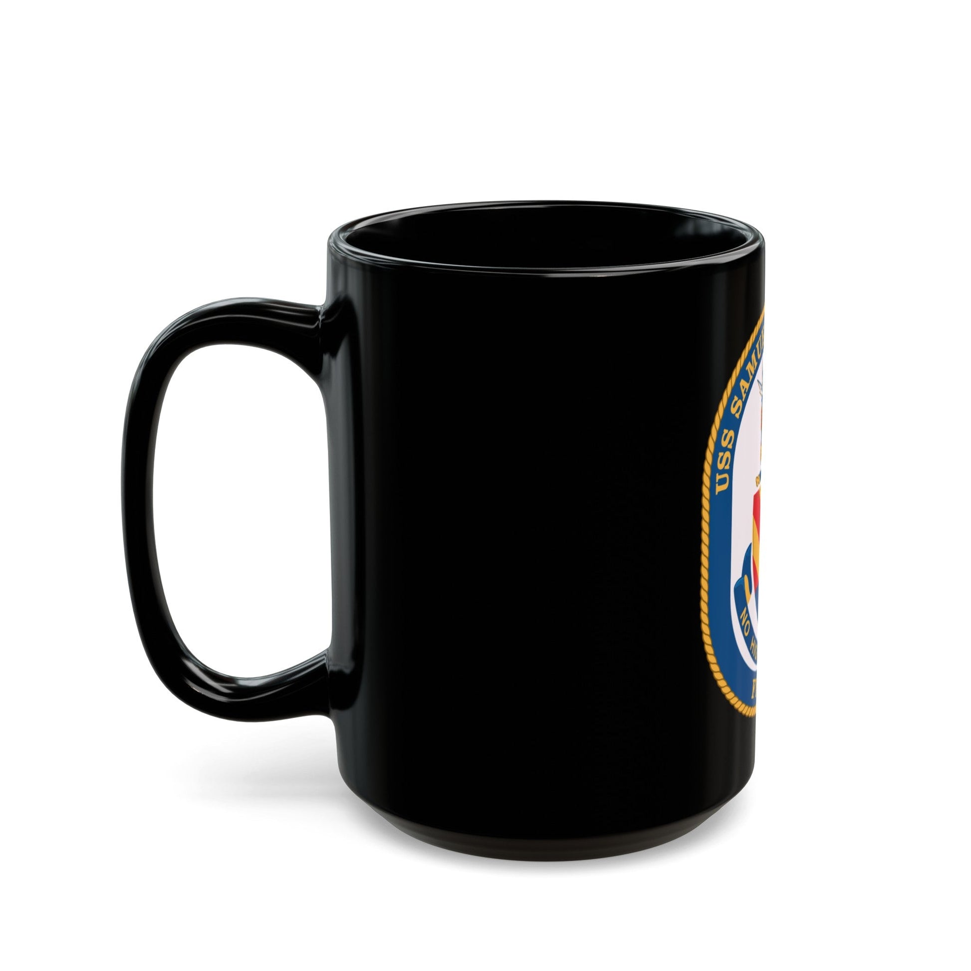 USS Samuel B Roberts (U.S. Navy) Black Coffee Mug-The Sticker Space