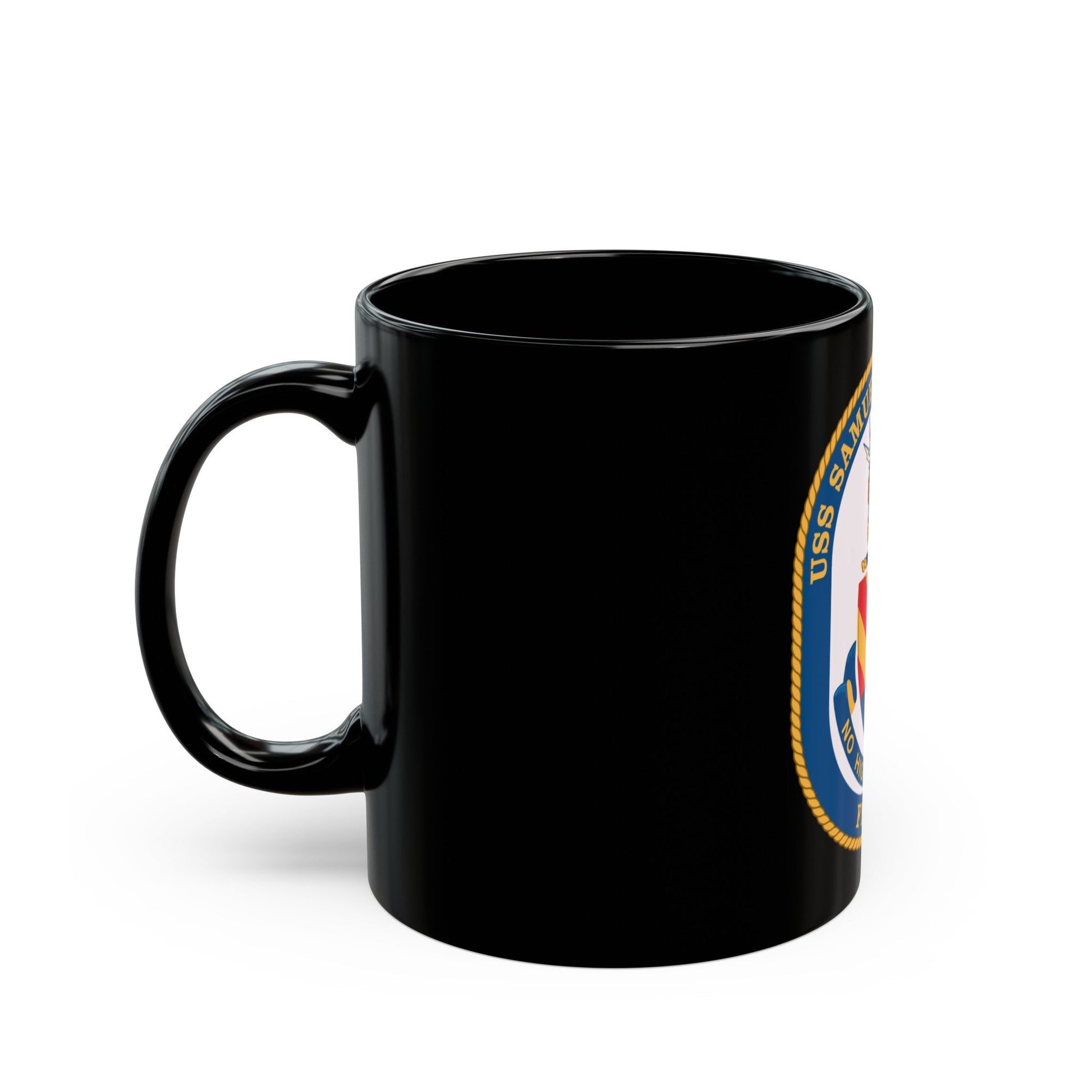 USS Samuel B Roberts (U.S. Navy) Black Coffee Mug-The Sticker Space