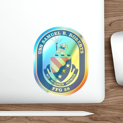 USS Samuel B Roberts (U.S. Navy) Holographic STICKER Die-Cut Vinyl Decal-The Sticker Space