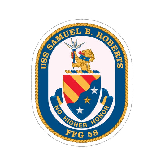 USS Samuel B Roberts (U.S. Navy) STICKER Vinyl Die-Cut Decal 6 Inch - The Sticker Space