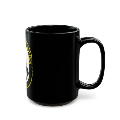 USS Samuel Elliot Morison FFG 13 (U.S. Navy) Black Coffee Mug-The Sticker Space