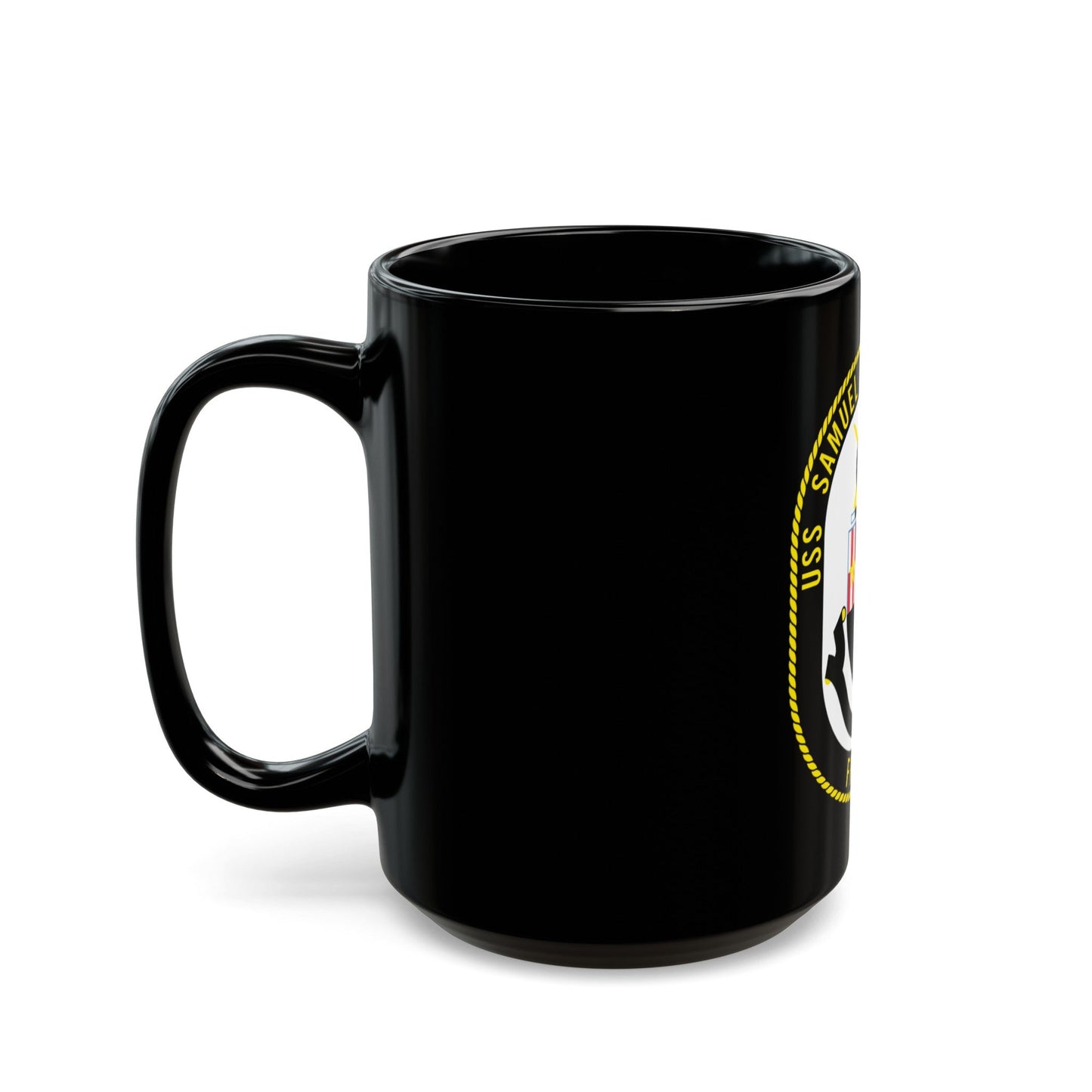 USS Samuel Elliot Morison FFG 13 (U.S. Navy) Black Coffee Mug-The Sticker Space