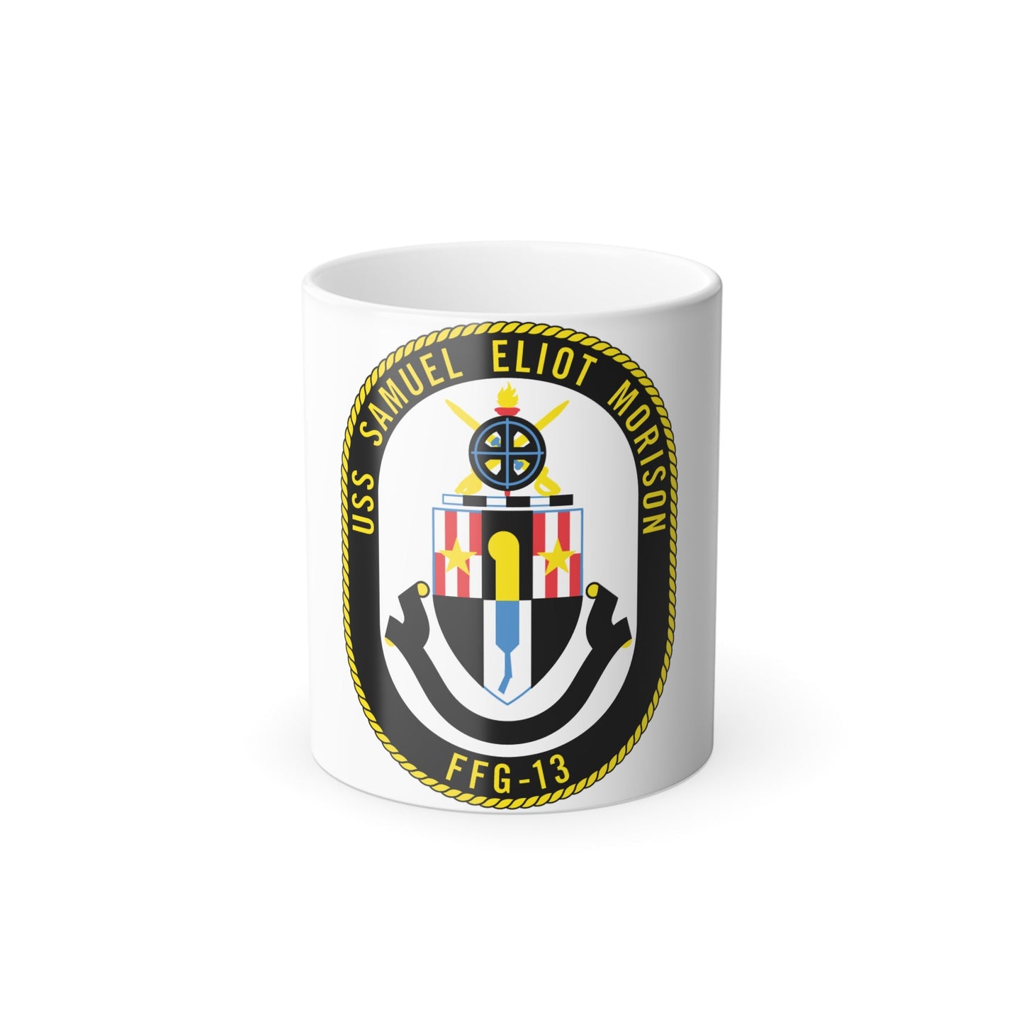 USS Samuel Elliot Morison FFG 13 (U.S. Navy) Color Changing Mug 11oz-11oz-The Sticker Space