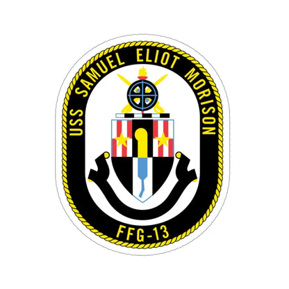 USS Samuel Elliot Morison FFG 13 (U.S. Navy) STICKER Vinyl Die-Cut Decal 3 Inch - The Sticker Space