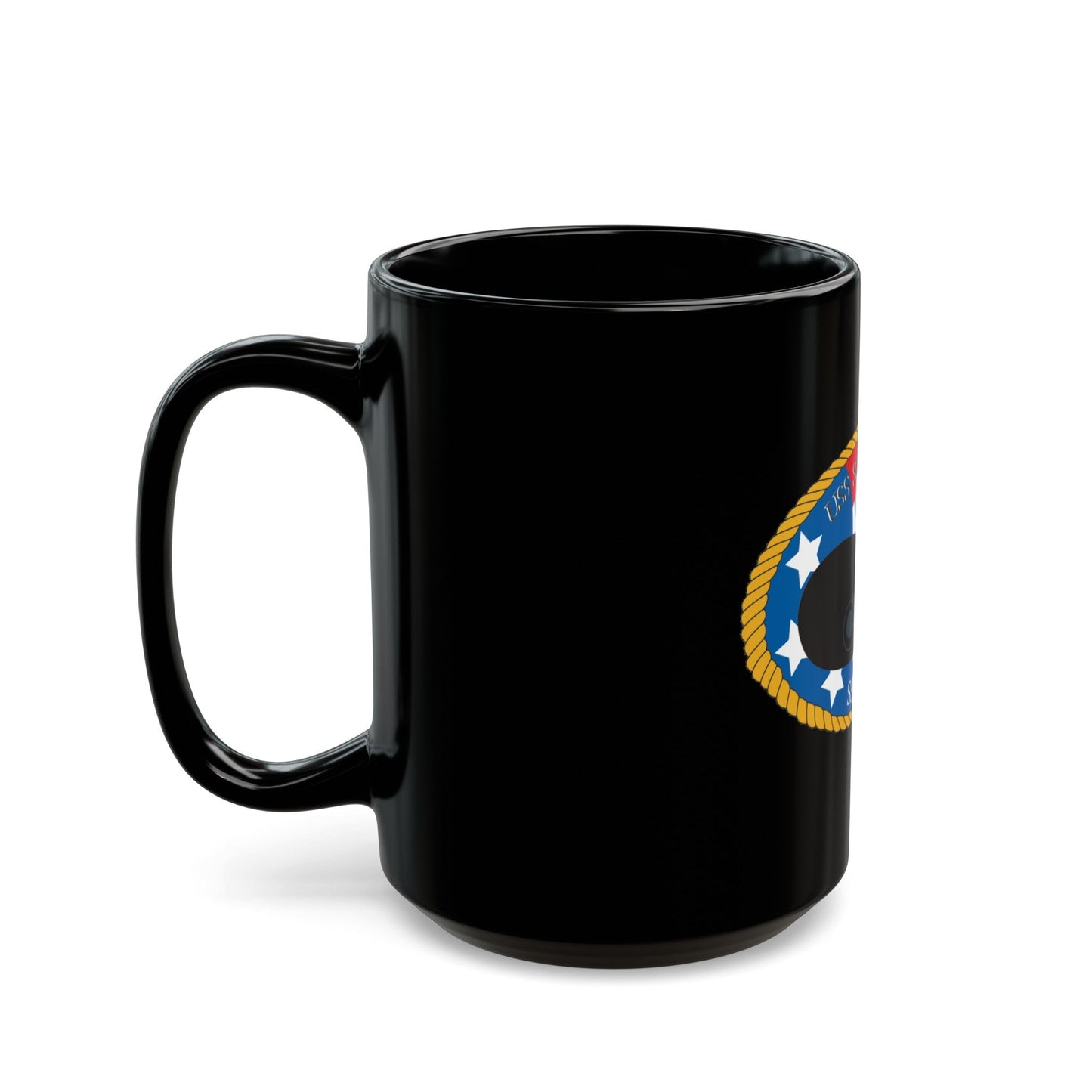 USS Scranton SSN 756 (U.S. Navy) Black Coffee Mug-The Sticker Space