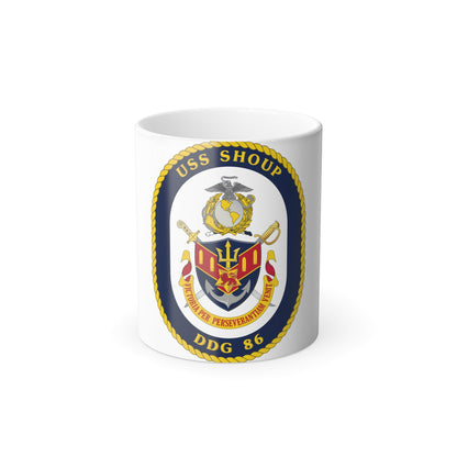 USS Shoup DDG 86 Crest (U.S. Navy) Color Changing Mug 11oz-11oz-The Sticker Space