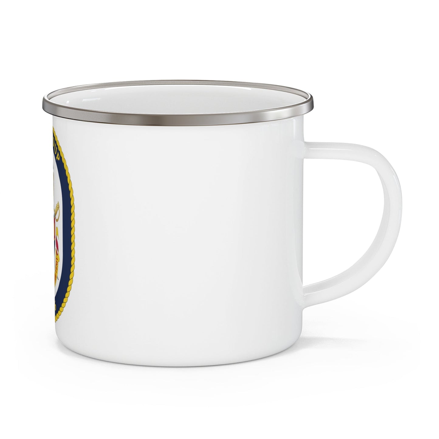 USS Shoup DDG 86 Crest (U.S. Navy) Enamel Mug 12oz-12oz-The Sticker Space