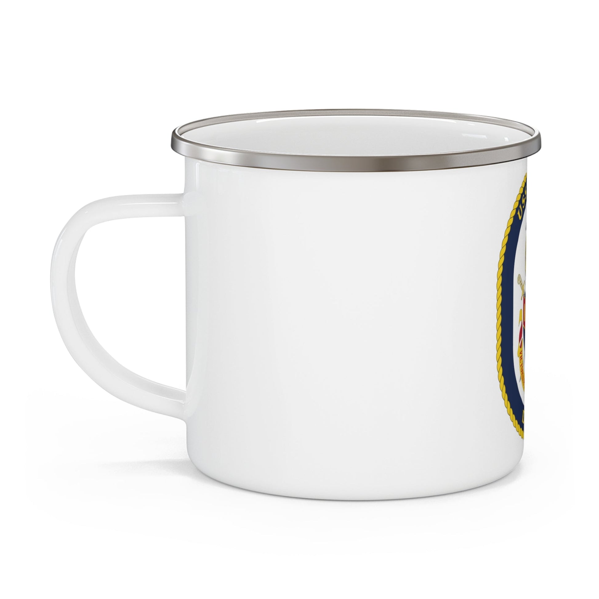 USS Shoup DDG 86 Crest (U.S. Navy) Enamel Mug 12oz-12oz-The Sticker Space