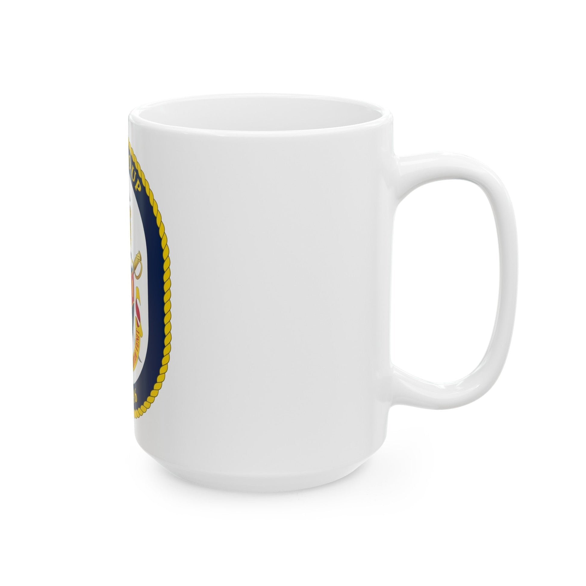 USS Shoup DDG 86 Crest (U.S. Navy) White Coffee Mug-The Sticker Space