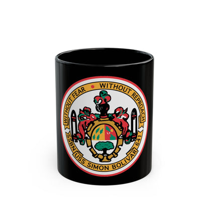 USS Simon Bolivar SSBN 641 (U.S. Navy) Black Coffee Mug-11oz-The Sticker Space