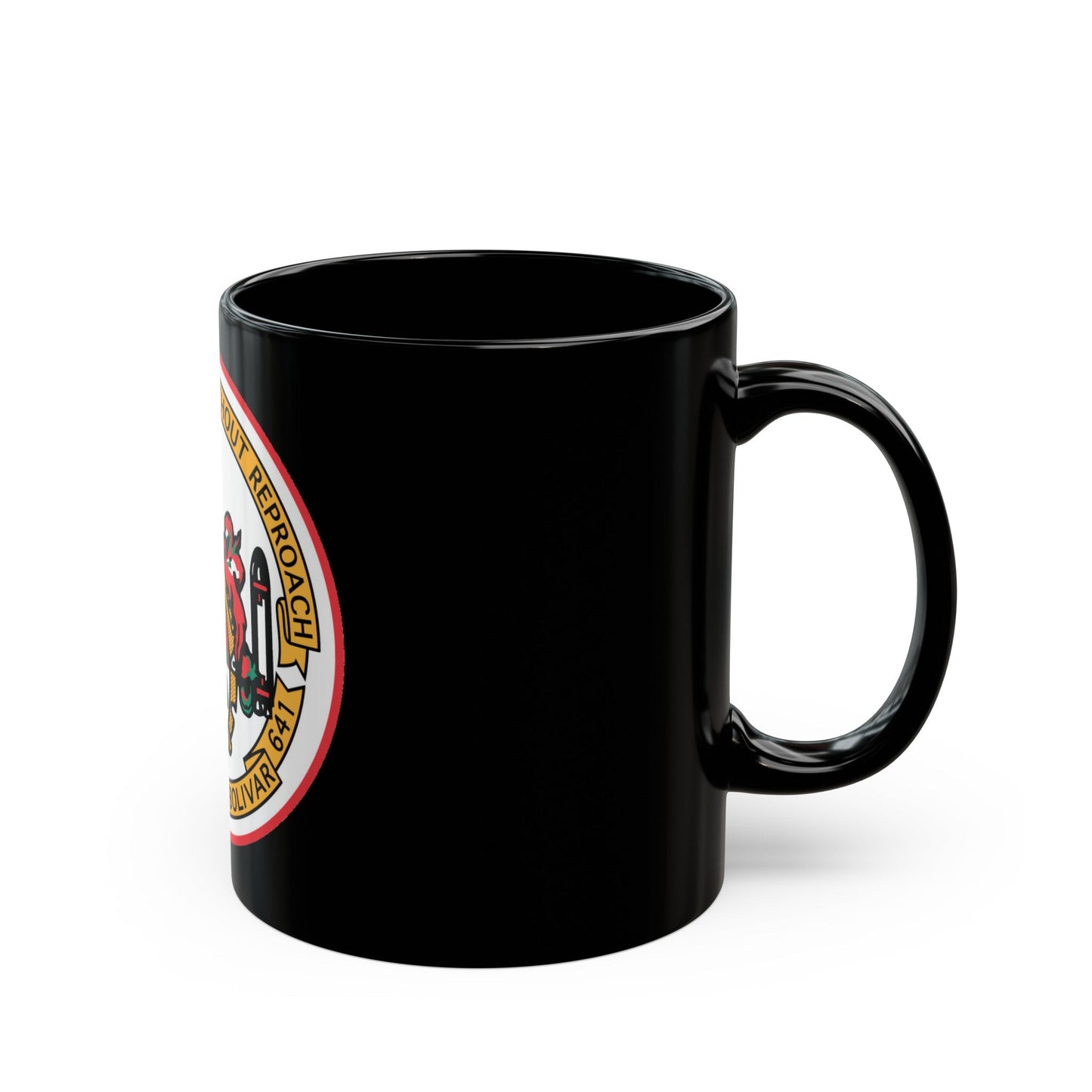 USS Simon Bolivar SSBN 641 (U.S. Navy) Black Coffee Mug-The Sticker Space